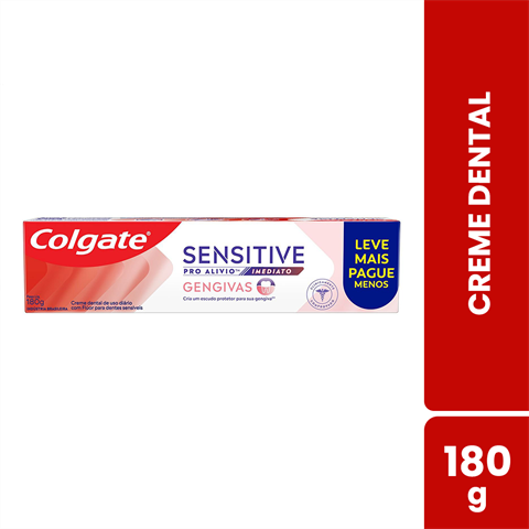 Creme Dental Colgate Sensitive Pro Alivio Imediato Gengivas 180g