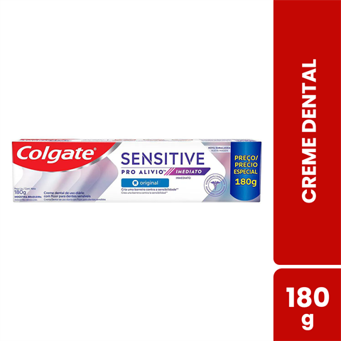 Creme Dental Colgate Sensitive Pro Alívio Imediato Original 180g