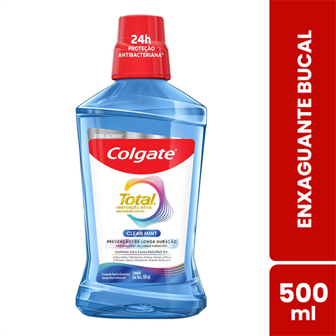 Enxaguante Bucal Colgate Total Prevenção Ativa Clean Mint 500ml