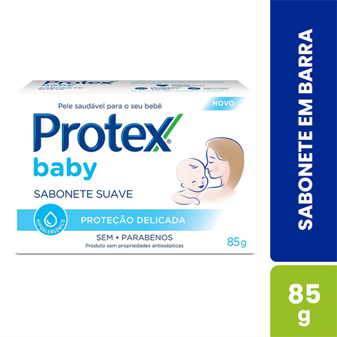 Sabonete Em Barra Infantil Protex Baby Proteção Delicada 85g
