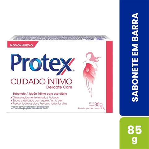 Sabonete Em Barra Íntimo Protex Cuidado Íntimo Delicate Care 85g