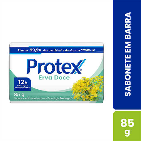 Sabonete Em Barra Protex Erva Doce 85g