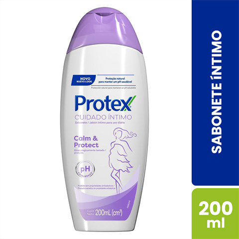 Sabonete Líquido Íntimo Protex Cuidado Íntimo Calm&Protect 200ml