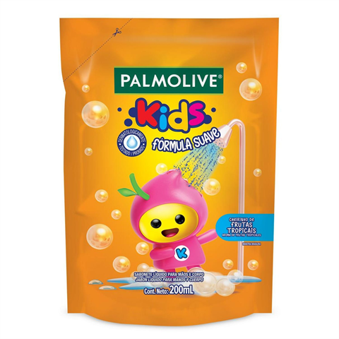 Sabonete Líquido Infantil Palmolive Kids Splashers Refil 200ml
