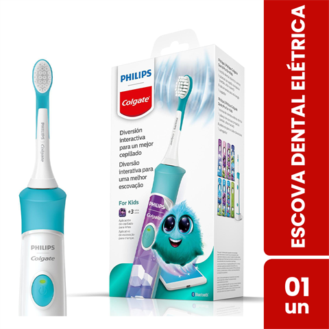 Escova Dental Elétrica Infantil Colgate Philips SonicPro Kids 1