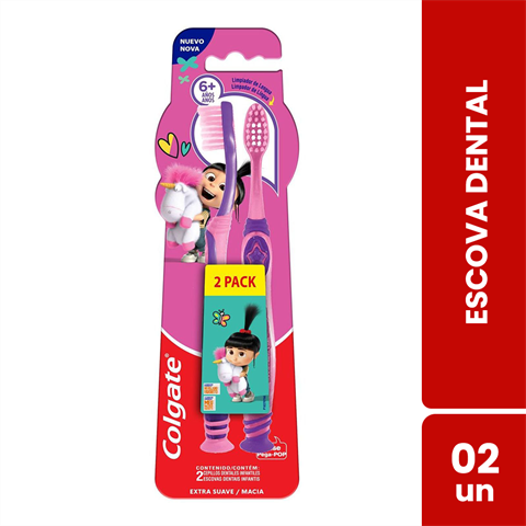 Pack Escova Dental Infantil Colgate Agnes 6+Anos Com 2 Unidades
