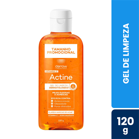 Gel De Limpeza Actine Peles Oleosas A Acneicas Com 120g