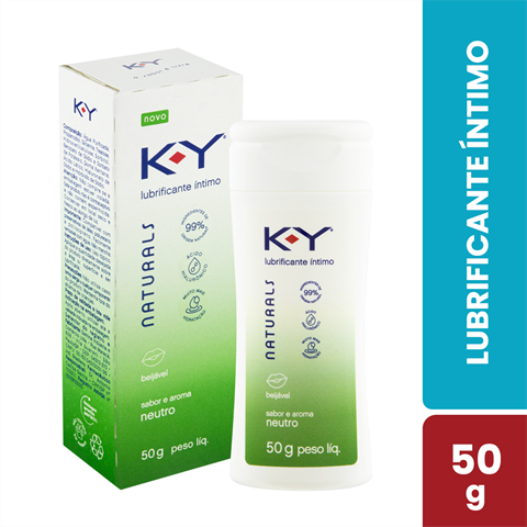 Lubrificante Íntimo K-Y Naturals Sabor Neutro Com 50g