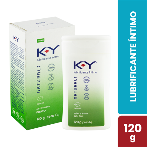 Lubrificante Íntimo K-Y Naturals Sabor Neutro Com 120g