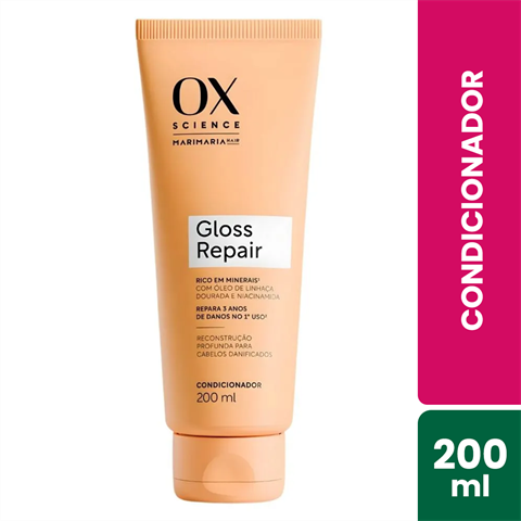 Condicionador OX Science Mari Maria Gloss Repair Com 200ml