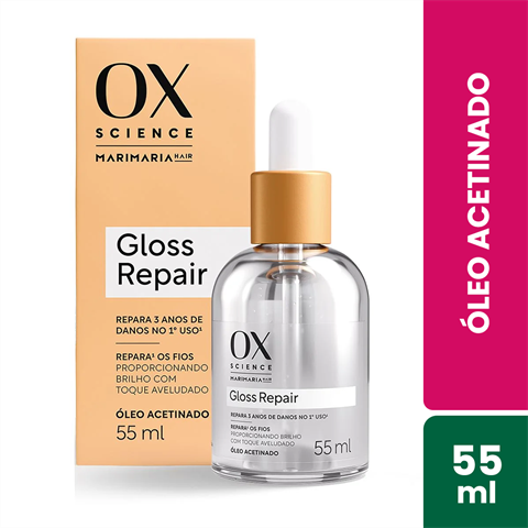 Óleo Acetinado OX Science Mari Maria Gloss Repair Com 55ml