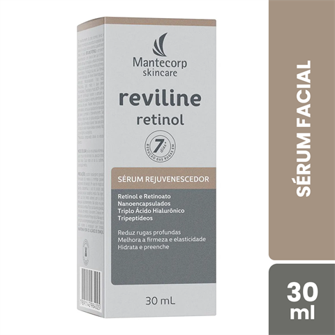 Sérum Facial Mantecorp Skincare Reviline Retinol Rejuvenescedor Com 30ml