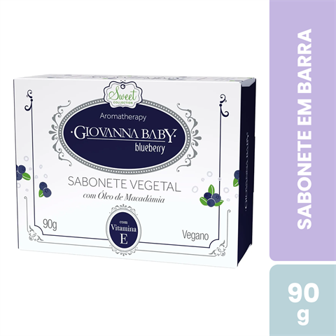 Sabonete Em Barra Giovanna Baby Sweet Collection Blueberry Com 90g