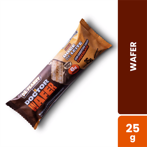 Barra Wafer Dr. Peanut Doctor Wafer Sabor Doce De Leite Com 25g