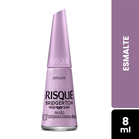 Esmalte Risqué Bridgerton Cintilante Paixão (Des)mascarada Com 8ml