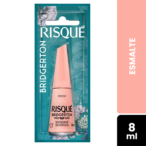 Esmalte Risqué Bridgerton Cremoso Sociedade Da Fofoca Blister Com 8ml