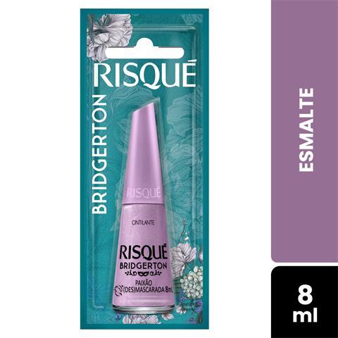 Esmalte Risqué Bridgerton Cintilante Paixão (Des)mascarada Blister Com 8ml
