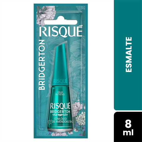 Esmalte Risqué Bridgerton Sérum Nutritivo Com Óleo De Amêndoas Blister Com 8ml