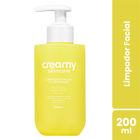 Limpador Facial Glicerinado Creamy Com 200ml