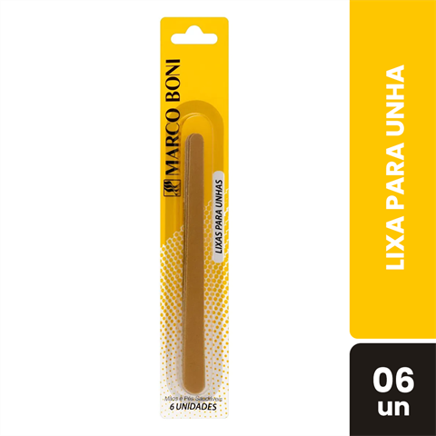 Kit Lixas Para Unhas Com 6 Unidades