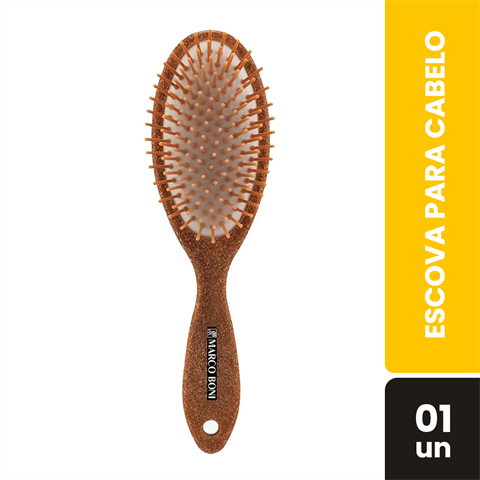 Escova Para Cabelo Marco Boni Oval Média Coleção Coconut 1 Unidade