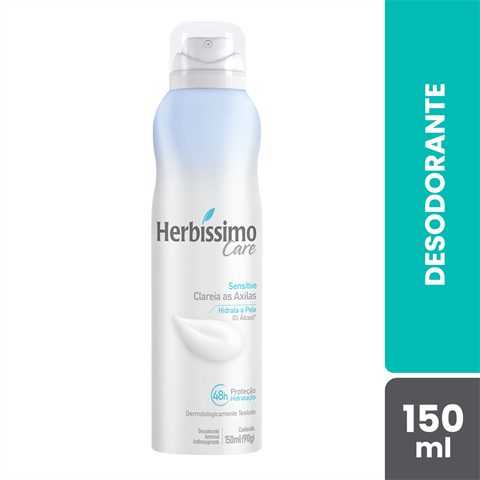 Desodorante Antitranspirante Herbíssimo Care Aerossol Sensitive Com 150ml
