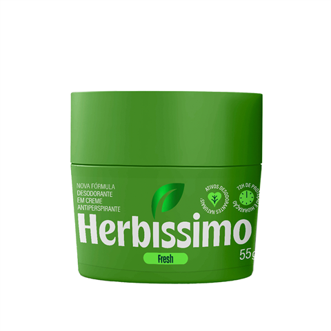 Desodorante Antitranspirante Herbíssimo Em Creme Fresh Com 55g