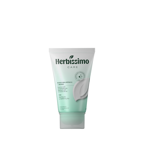 Desodorante Antitranspirante Herbíssimo Care Em Creme Monoi E Ácido Hialurônico Com 55g
