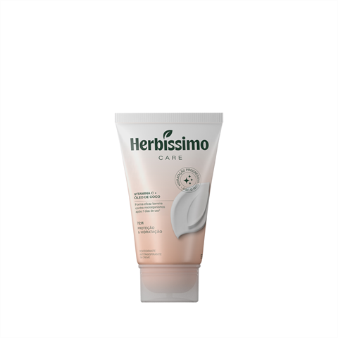 Desodorante Antitranspirante Herbíssimo Care Em Creme Coco E Vitamina C Com 55g