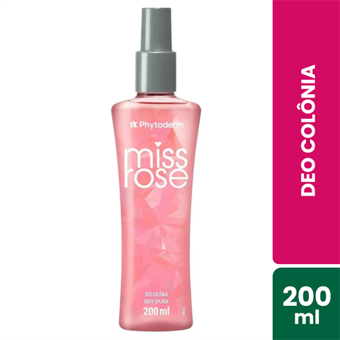 Deo Colônia Phytoderm Body Splash Miss Rose Com 200ml