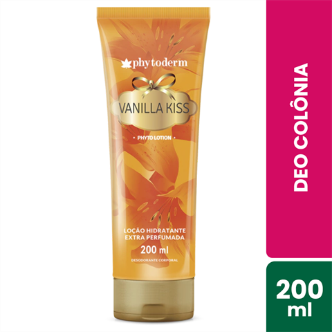 Loção Hidratante Corporal Phytoderm Phyto Lotion Vanilla Kiss Com 200ml