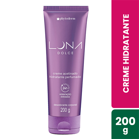 Creme Acetinado Hidratante Phytoderm Luna Dolce Com 200g
