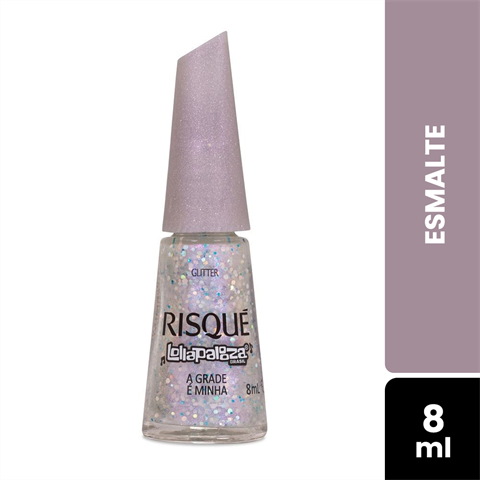 Esmalte Risqué Lollapalooza Glitter A Grade É Minha Com 8ml