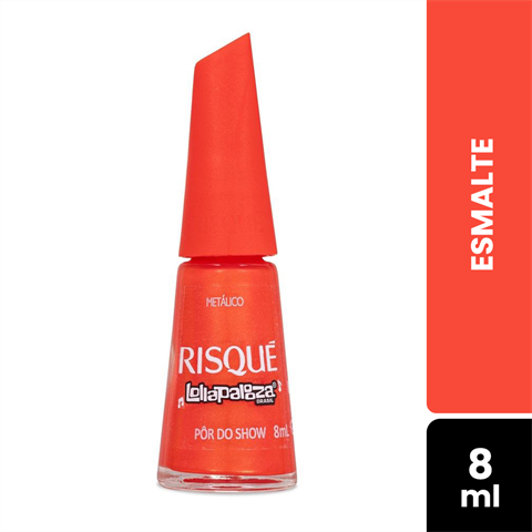 Esmalte Risqué Lollapalooza Metálico Pôr Do Show Com 8ml