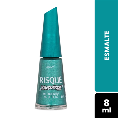 Esmalte Risqué Lollapalooza Metálico Me Encontra No Letreiro Com 8ml