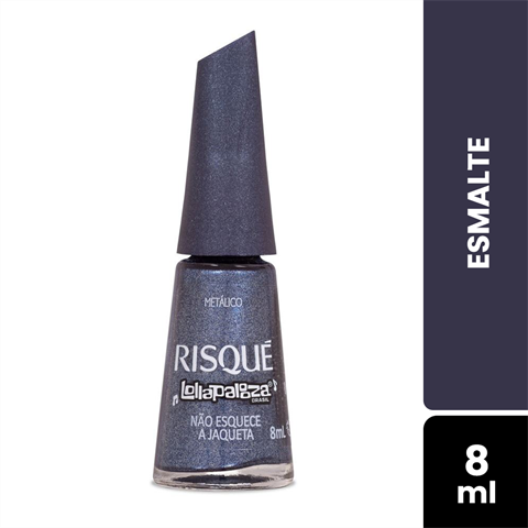 Esmalte Risqué Lollapalooza Metálico Não Esqueçe a Jaqueta Com 8ml