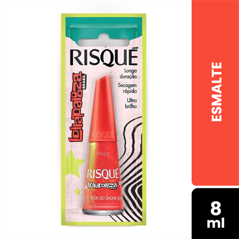 Esmalte Risqué Lollapalooza Metálico Pôr Do Show Blister Com 8ml