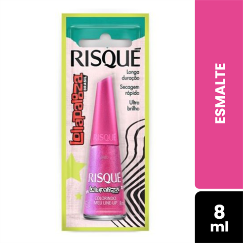 Esmalte Risqué Lollapalooza Efeito Colorindo Meu Line-Up Blister Com 8ml