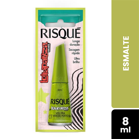 Esmalte Risqué Lollapalooza Efeito Vou Pra Ver(De) Perto Blister Com 8ml