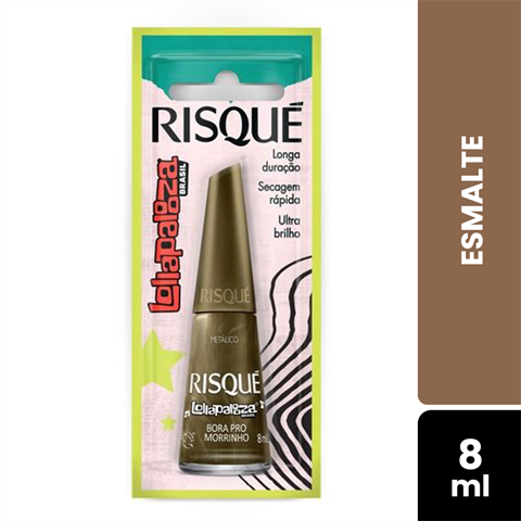 Esmalte Risqué Lollapalooza Metálico Bora Pro Morrinho Blister Com 8ml