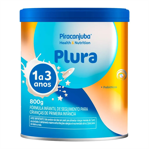 Fórmula Infantil Piracanjuba Plura 1 A 3 Anos Com 800g