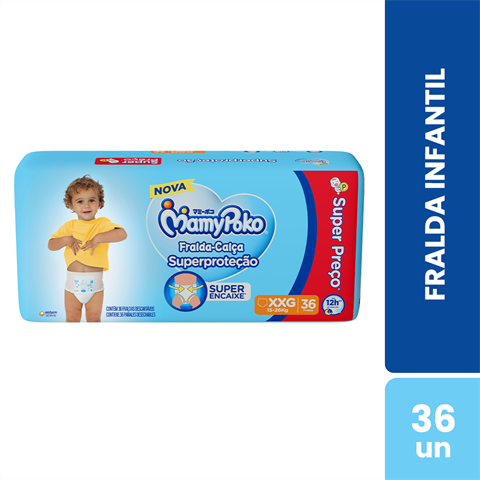Fralda-Calça MamyPoko Superproteção XXG Com 36 Unidades