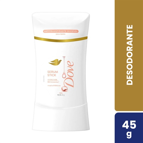 Desodorante Antitranspirante Dove Serum Stick Tropical Hibiscus Com 45g
