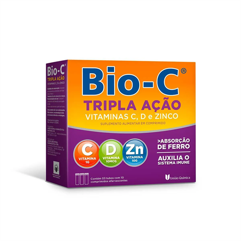 Bio-C Tripla Ação C/30 Comprimidos Efervescentes
