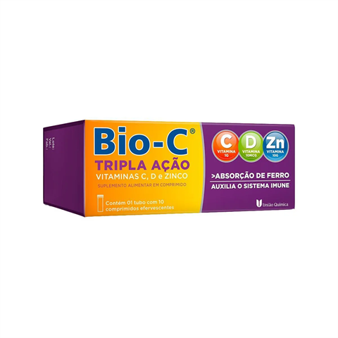 Bio-C Tripla Ação C/10 Comprimidos Efervescentes