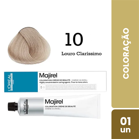 Coloração L'Oréal Majirel Cor 10 Louro Claríssimo