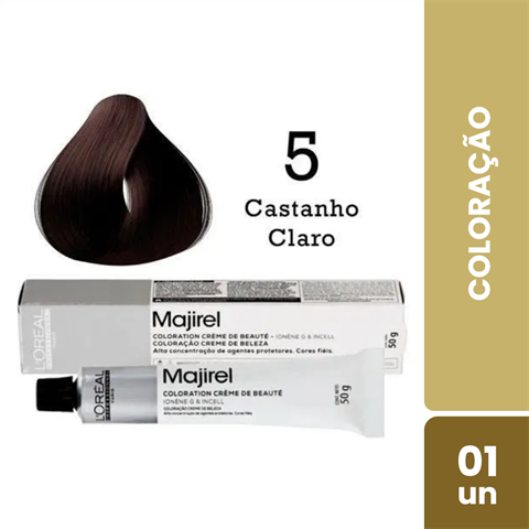 Coloração L'Oréal Majirel Cor 5 Castanho Claro