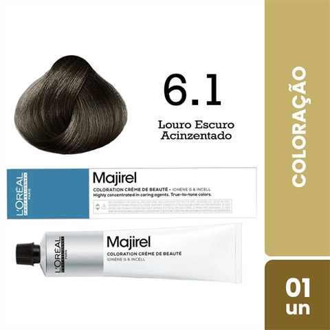Coloração L'Oréal Majirel Cor 6.1 Louro Escuro Acinzentado