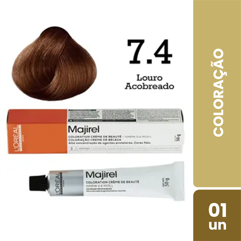 Coloração L'Oréal Majirel Cor 7.4 Louro Acobreado