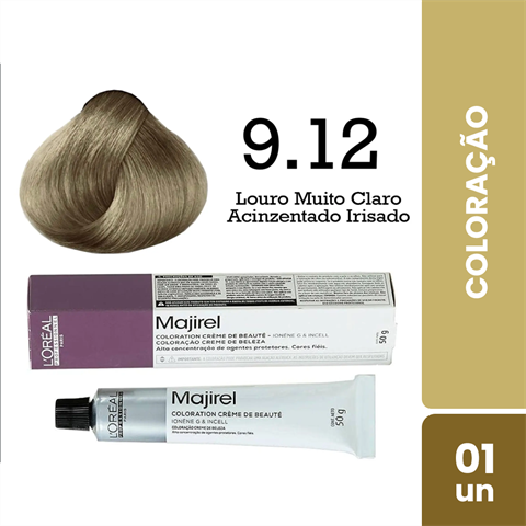 Coloração L'Oréal Majirel Cor 9.1 Louro Muito Claro Acinzentado